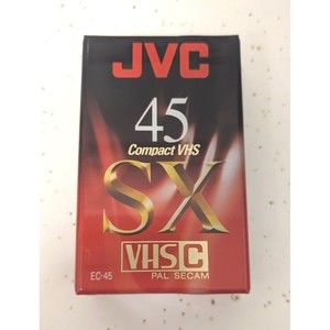 JVC EC45 SX 45 Minute Camcorder Cassette Tape VHS-C Format NEW factory sealed
